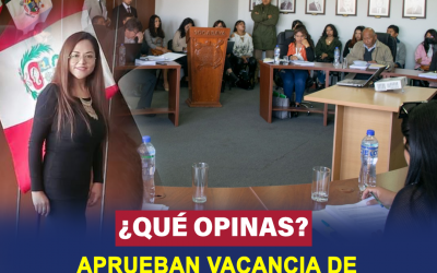 AREQUIPA: APRUEBAN VACANCIA DE LA REGIDORA MAGALY AGRAMONTE CON 9 VOTOS A FAVOR