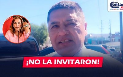 ALCALDE DESCARTA INVITACIÓN A LA PRESIDENTA DINA BOLUARTE POR EL ANIVERSARIO DE AREQUIPA