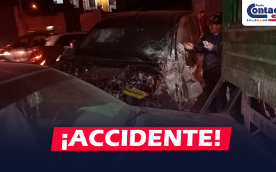 AREQUIPA: TRIPLE CHOQUE FUE REGISTRADO EN LA AV. BICENTENARIO DE CERRO COLORADO