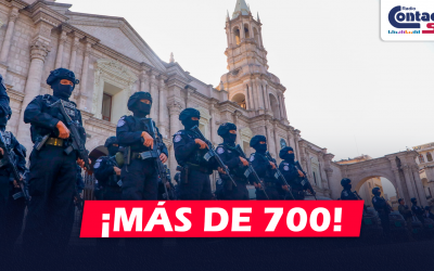 AREQUIPA: MÁS DE 700 POLICÍAS RESGUARDARÁN LAS FESTIVIDADES DEL 14 Y 15 DE AGOSTO POR LOS 484 ANIVERSARIO DE AREQUIPA