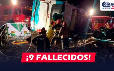 NACIONAL: NUEVE PERSONAS PIERDEN LA VIDA EN UN ACCIDENTE DONDE IMPACTARON UN BUS INTERPROVINCIAL, UN CAMIÓN Y UN AUTO