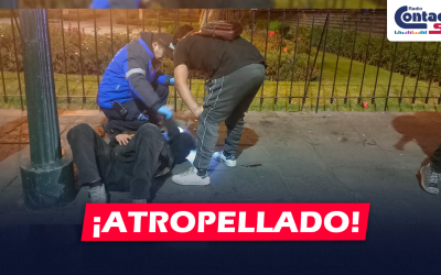 AREQUIPA: ATROPELLAN A JOVEN DE 23 AÑOS FRENTE A LA PLAZA SAN FRANCISCO Y CONDUCTOR LO ABANDONA