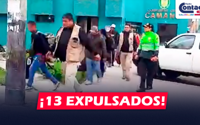 AREQUIPA: OPERATIVO DE “CONTROL MIGRATORIO” RESULTÓ CON LA EXPULSIÓN DE 13 EXTRANJEROS EN CAMANÁ