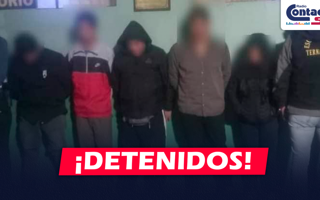 AREQUIPA: DETIENEN A LOS PRESUNTOS INTEGRANTES DE LA BANDA DELINCUENCIAL “LOS DESCARADOS DE AREQUIPA” CON 12 CELULARES ROBADOS