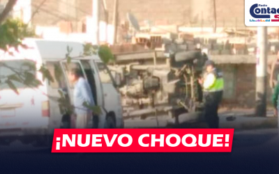 AREQUIPA: OTRA VEZ COMBIS DE CAYMA PROTAGONIZAN ACCIDENTE DE TRÁNSITO DONDE DEJAN 3 PERSONAS HERIDAS