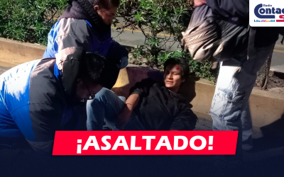 AREQUIPA: JOVEN ESTUDIANTE FUE ASALTADO Y LUEGO DELINCUENTES LO GOLPEARON EN LA AV. PARRA