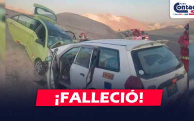 AREQUIPA: FALLECE MUJER QUE SE ENCONTRABA DE COPILOTO EN CHOQUE REGISTRADO EN CERRO VERDE