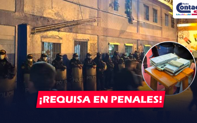 AREQUIPA: REALIZAN MEGAOPERATIVO DE REQUISA EN LOS PENALES DE SOCABAYA Y CAMANÁ EN HORAS DE LA NOCHE