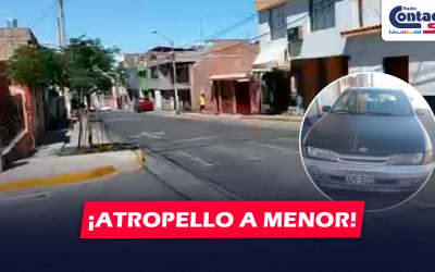 AREQUIPA: VARÓN ATROPELLÓ A MENOR DE EDAD CUANDO SE DIRIGÍA A SU COLEGIO Y SE PRESUME QUE ERA UN EFECTIVO DE LA PNP