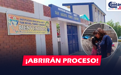 AREQUIPA: GERENTA DE EDUCACIÓN ABRIRÍA PROCESO CONTRA RESPONSABLES DE HABER DEJADO ENCERRADA A MENOR EN SALÓN DE CLASE