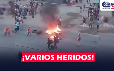 NACIONAL: TRES HERIDOS DEJA HASTA AHORA LOS ENFRENTAMIENTOS ENTRE POLICÍAS Y MANIFESTANTES EN LA LIBERTAD