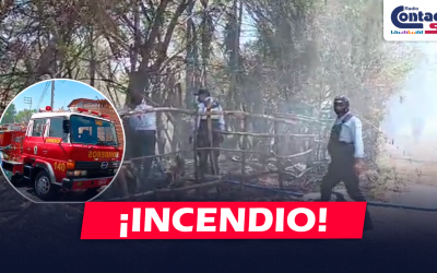 AREQUIPA: INCENDIO SE REGISTRA EN LA RIBERA DEL RIO CHILI EN EL SECTOR DE VALLECITO EN EL CERCADO DE AREQUIPA