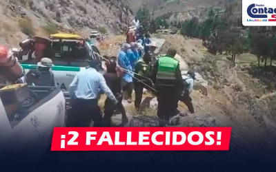 AREQUIPA: DOS JÓVENES QUE VIAJABAN EN MOTOCICLETA PIERDEN LA VIDA TRAS CAER EN ABISMO DE 500 METROS EN CAYLLOMA