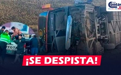 AREQUIPA: BUS SE DESPISTA EN LA VÍA YURA – AREQUIPA Y DEJA VARIOS HERIDOS