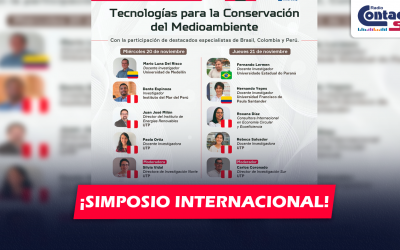 NACIONAL: DURANTE ESTE 20 Y 21 DE NOVIEMBRE SE REALIZARÁ EL SIMPOSIO INTERNACIONAL DE INVESTIGACIÓN “TECNOLOGÍAS PARA LA CONSERVACIÓN DEL MEDIOAMBIENTE”