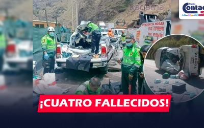 NACIONAL: GRANDES ROCAS CAEN SOBRE CAMIONETA EN LA CARRETERA CENTRAL Y DEJA A CUATRO PERSONAS SIN VIDA