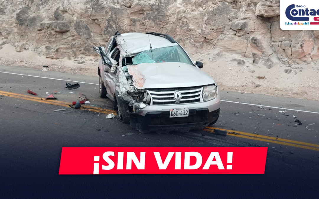 AREQUIPA: FUERTE CHOQUE FRONTAL ENTRE CAMIONETA Y CAMIÓN EN CAMANÁ DEJA UNA PERSONA SIN VIDA