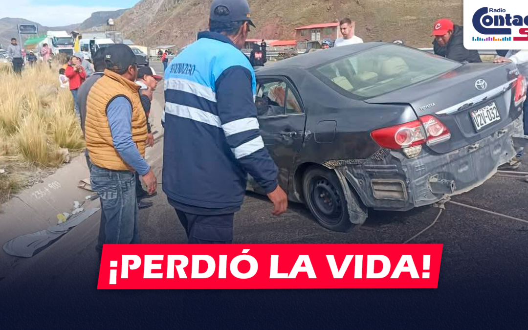 AREQUIPA: UNA PERSONA PERDIÓ LA VIDA EN ACCIDENTE EN LA VÍA JULIACA – AREQUIPA TRAS DESPISTE DE VEHÍCULO