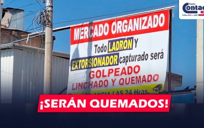 AREQUIPA: COMERCIANTES DEL AVELINO ADVIERTEN A DELINCUENTES QUE SI SON CAPTURADOS SERÁN LINCHADOS Y QUEMADOS