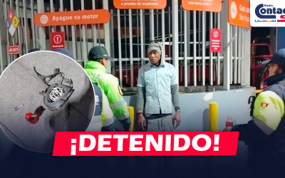 AREQUIPA: DETIENEN A VENEZOLANO CERCA A UN GRIFO EN LA AV. LA MARINA CON BOTELLAS DE COMBUSTIBLE