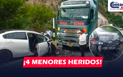 NACIONAL: CHOQUE ENTRE AUTO Y CISTERNA EN CUSCO DEJA UNA PERSONA FALLECIDA Y CUATRO MENORES HERIDOS