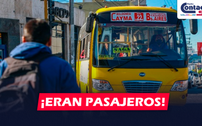 AREQUIPA: NUEVO ASALTO SE REGISTRÓ EN UN BUS DE CAYMA Y DELINCUENTES SE HICIERON PASAR POR PASAJEROS