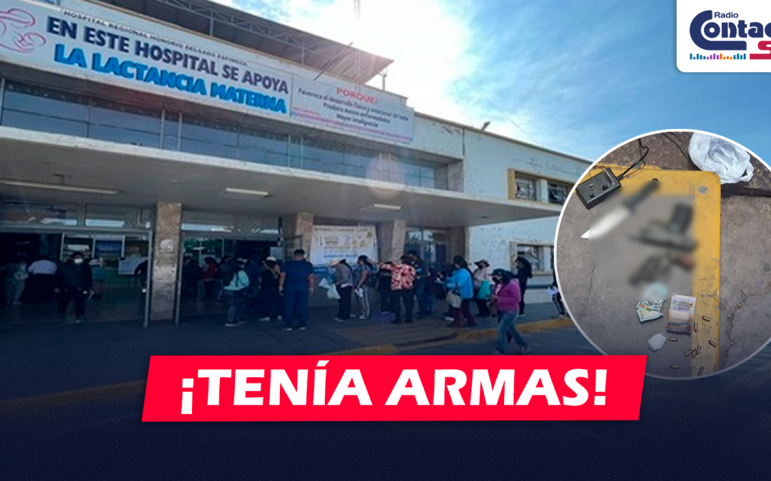 AREQUIPA: ENCUENTRAN PISTOLAS Y UN CUCHILLO A UNA MENOR DE EDAD TRAS SER TRASLADADA AL HOSPITAL HONORIO DELGADO POR INTOXICACIÓN