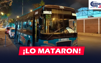 NACIONAL: PRESUNTO SICARIO ACABÓ CON LA VIDA DE CHOFER DE UN BUS DE TRANSPORTE PÚBLICO EN CHORRILLOS