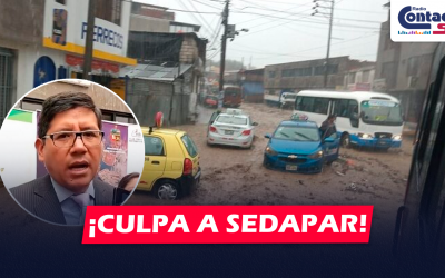 AREQUIPA: ALCALDE DE PAUCARPATA CULPA A SEDAPAR POR MAL ESTADO DE LAS VÍAS DURANTE LLUVIAS