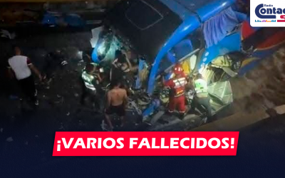 NACIONAL: PUENTE EN HUARAL COLAPSA MIENTRAS BUS ESTABA CRUZANDO Y DEJA VARIOS FALLECIDOS Y HERIDOS