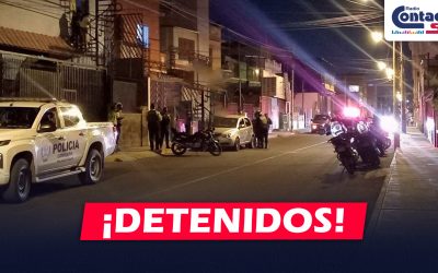 AREQUIPA: DETIENEN A DOS VARONES AL INTERIOR DE UN VEHÍCULO CON UN ARMA DE FUEGO EN SU PODER