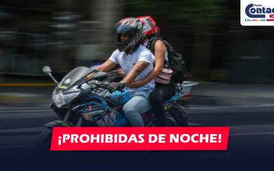 NACIONAL: PROPONEN PROHIBIR EL USO DE MOTOCICLETAS DESDE LAS 18:00 HORAS HASTA LAS 06:00 HORAS DURANTE ESTADO DE EMERGENCIA