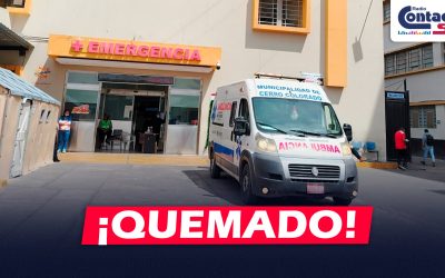 AREQUIPA: VARÓN FUE TRASLADADO AL HOSPITAL HONORIO DELGADO LUEGO DE SUFRIR FUERTES QUEMADURAS TRAS EXPLOSIÓN DE BALÓN DE GAS