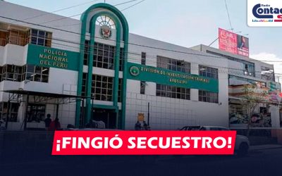 AREQUIPA: SORPRENDEN A JOVEN DE 22 AÑOS QUE HABRÍA FINGIDO SU PROPIO SECUESTRO PARA OBTENER DINERO DE SU PADRE