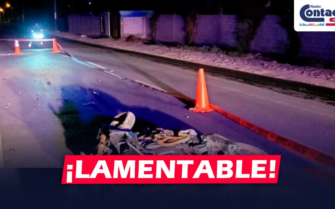 AREQUIPA: JOVEN PIERDE LA VIDA LUEGO DE DESPISTARSE EN SU MOTOCICLETA EN EL INGRESO AL PUEBLO TRADICIONAL DE LA JOYA