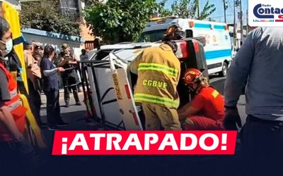 AREQUIPA: FUERTE ACCIDENTE DE TRÁNSITO SE REGISTRÓ EN LA AV. DOLORES Y DEJÓ UNA PERSONA GRAVEMENTE HERIDA