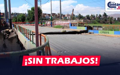 AREQUIPA: AGAR SE PRONUNCIA SOBRE LA FALTA DE TRABAJO TRAS EL COLAPSO DEL PUENTE EN LA CALLE ERNESTO GUNTHER
