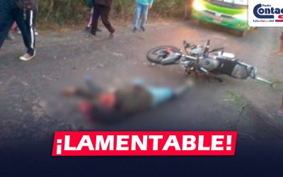 AREQUIPA: VARÓN PIERDE LA VIDA LUEGO DE IMPACTAR SU MOTOCICLETA CONTRA UNA CAMIONETA EN CAMANÁ