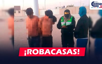 AREQUIPA: VECINOS DE MAJES CAPTURAN A PRESUNTOS ROBACASAS Y LES DAN UNA PALIZA PARA LUEGO AMARRARLOS A UN POSTE