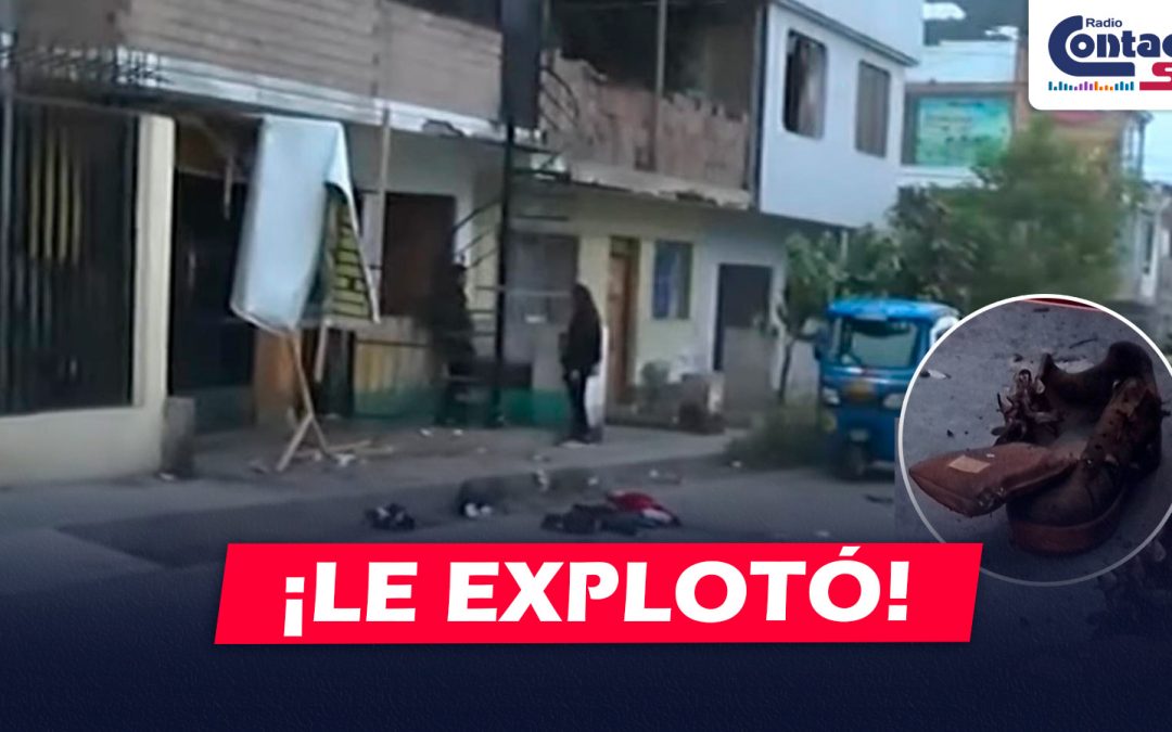 NACIONAL: EXTORSIONADOR EN VILLA EL SALVADOR PIERDE LA VIDA LUEGO DE QUE EXPLOSIVO ESTALLARA CERCA A ÉL