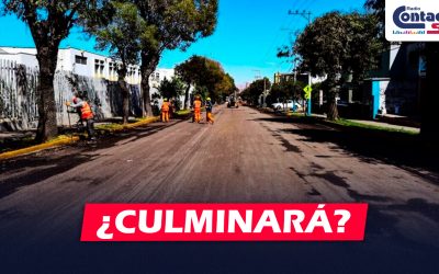 AREQUIPA: TRABAJOS EN LA AV. INDEPENDENCIA CULMINARÍAN ESTE VIERNES 23 DE MAYO Y EN LA AV. JORGE CHÁVEZ EL 31 DE MAYO