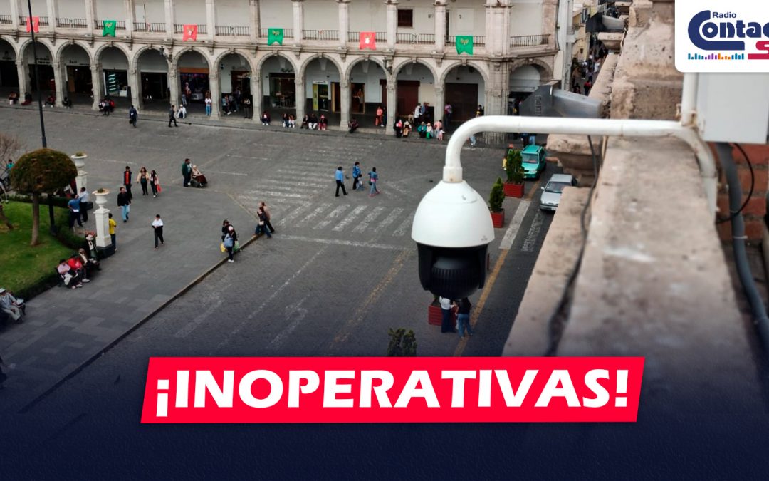 AREQUIPA: AL MENOS 46 CÁMARAS DE VIDEOVIGILANCIA ESTARÍAN INOPERATIVAS DEBIDO AL RETRASO DE INSTALACIÓN DE ANTENAS