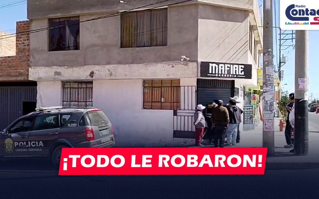 AREQUIPA: DELINCUENTES DOPAN A DUEÑO DE BARBERÍA Y LE ROBAN TODO EN CERRO COLORADO PERO POLICÍAS LLEGAN AL DÍA SIGUIENTE