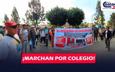 NACIONAL: PADRES DE EL CRUCE MARCHAN A LIMA Y EXIGEN S/25 MILLONES PARA NUEVO COLEGIO
