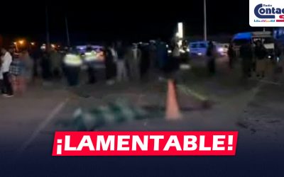 NACIONAL: ATROPELLAN A OCTOGENARIA Y DEJAN GRAVEMENTE HERIDA A SU FAMILIAR EN JULIACA