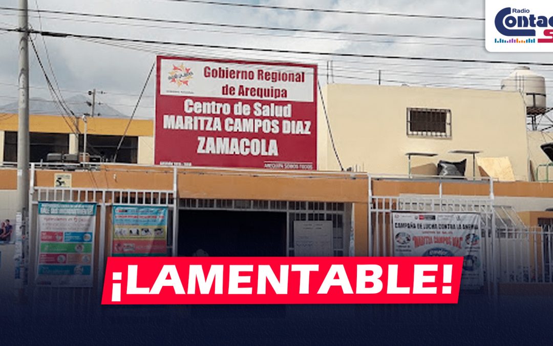 AREQUIPA: BEBE LLEGA SIN VIDA AL CENTRO DE SALUD DE ZAMÁCOLA TRAS SUFRIR UNA FIEBRE ALTA LUEGO DE SER VACUNADA
