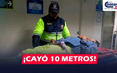 AREQUIPA: VARÓN CAE A UN ABISMO DE 10 METROS DE ALTURA DURANTE CELEBRACIÓN DEL DÍA DEL PADRE
