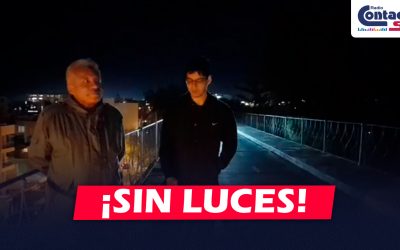 AREQUIPA: VECINOS DENUNCIAN QUE EL PUENTE DE FIERRO NO TIENE LUCES HACE VARIAS SEMANAS