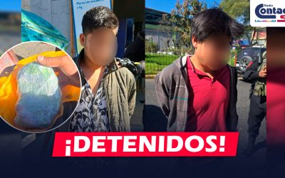 AREQUIPA: DETIENEN A DOS VARONES CON MÁS DE 3 KILOGRAMOS DE PRESUNTAMENTE MARIHUANA EN MIRAFLORES