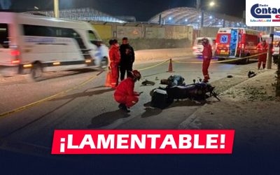 AREQUIPA: MOTOCICLISTA IMPACTA CONTRA MURO EN LA AV. EVITAMIENTO Y PIERDE LA VIDA